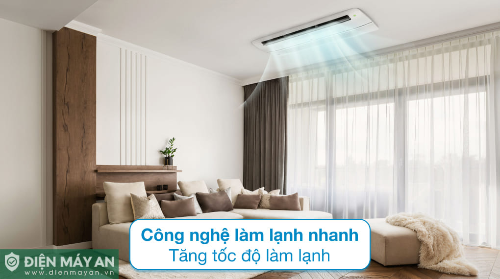 Điều hòa âm trần LG Inverter 24000 BTU 1 hướng thổi ZTNQ24GTLA0